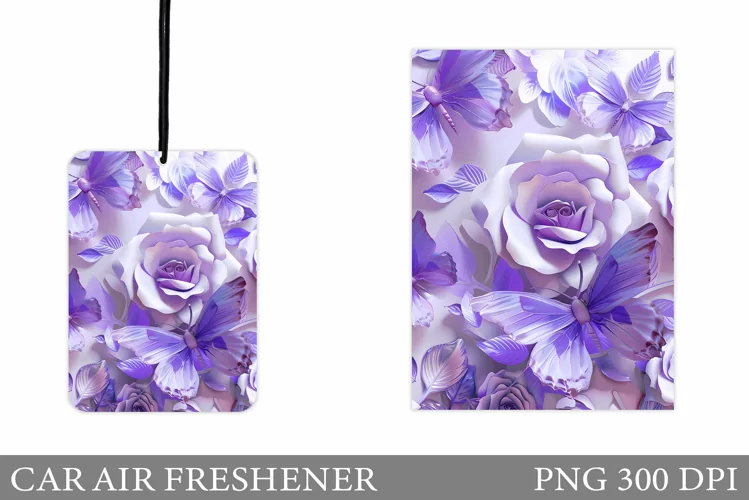 3D Butterfly Car Air Freshener. Car Air Freshener Design