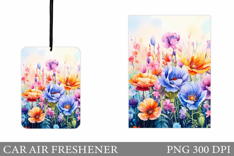 Wildflowers Car Air Freshener. Summer Car Air Freshener