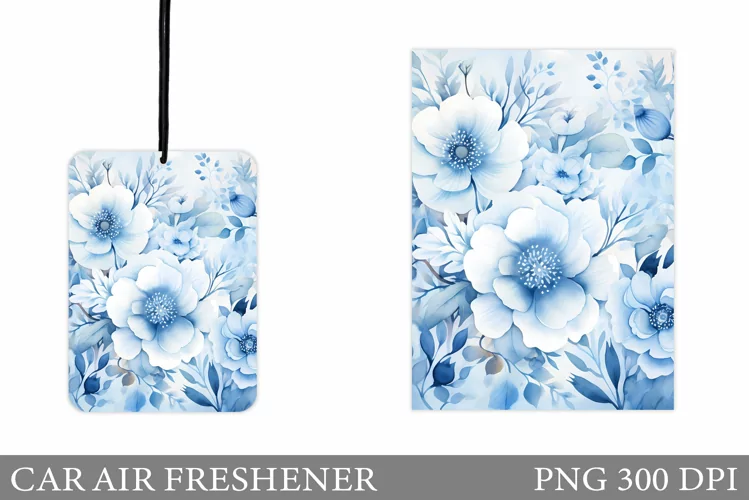 Floral Car Air Freshener. Flowers Car Air Freshener Design