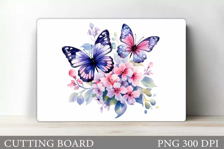 Butterflies Cutting Board. Kitchen Cutting Board Design