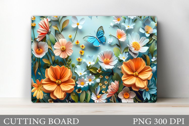 Butterfly Cutting Board. Flower Cutting Board Sublimation