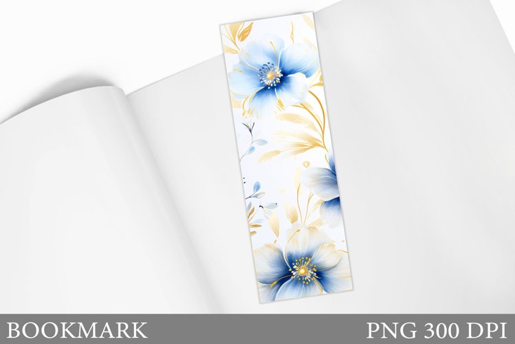 Floral Bookmark Design. Flowers Bookmark Sublimation