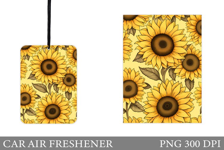 Sunflowers Car Air Freshener. Summer Car Air Freshener
