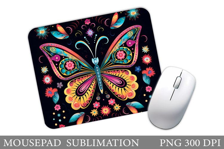 Butterfly Mouse Pad Design. Butterfly Mouse Pad Template example image 1