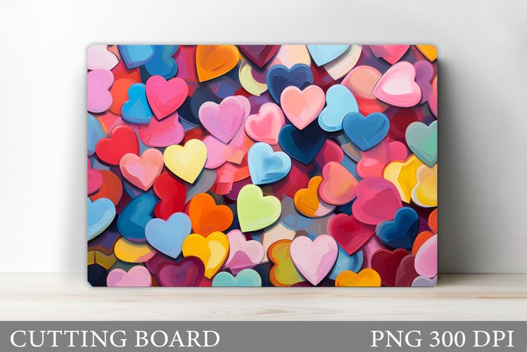 Hearts Cutting Board Design. Hearts Kitchen Cutting Board