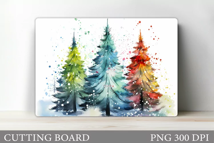 Christmas Tree Cutting Board. Kitchen Cutting Board Design