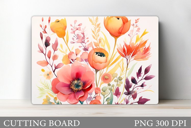Flowers Cutting Board. Flowers Kitchen Cutting Board Design example image 1