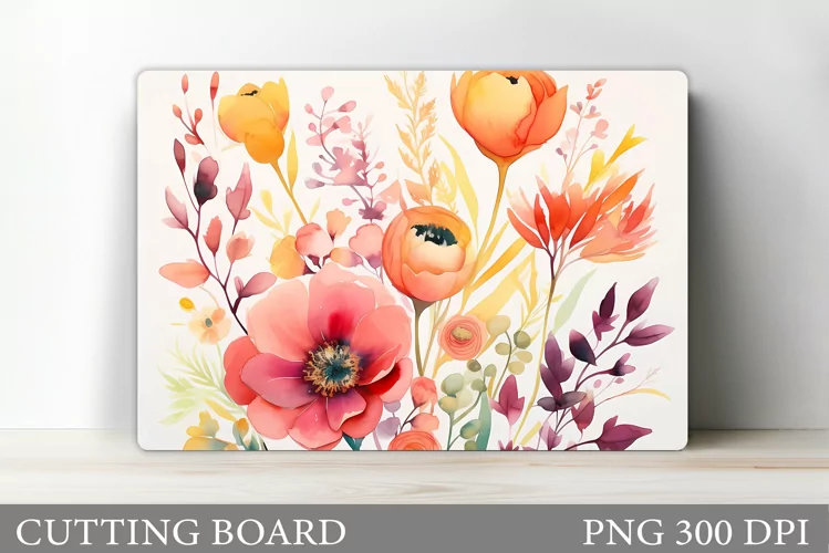Flowers Cutting Board. Flowers Kitchen Cutting Board Design