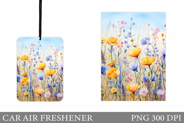 Wildflowers Car Air Freshener. Summer Car Air Freshener