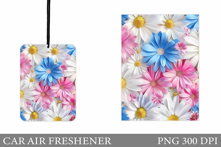 Daisy Flowers Car Air Freshener. Flowers Car Air Freshener