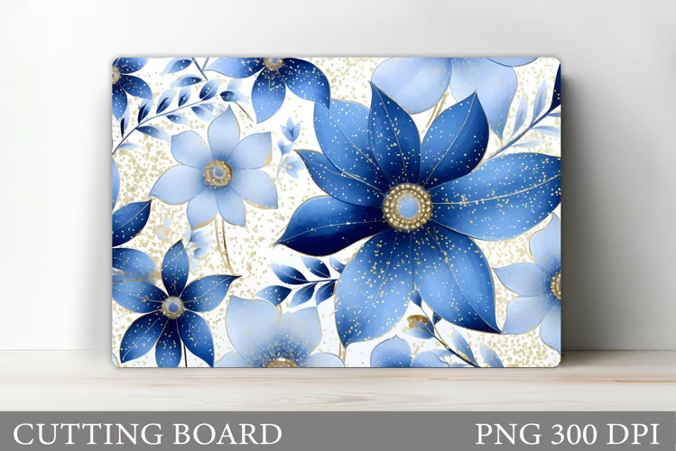 Flowers Cutting Board. Floral Cutting Board Design