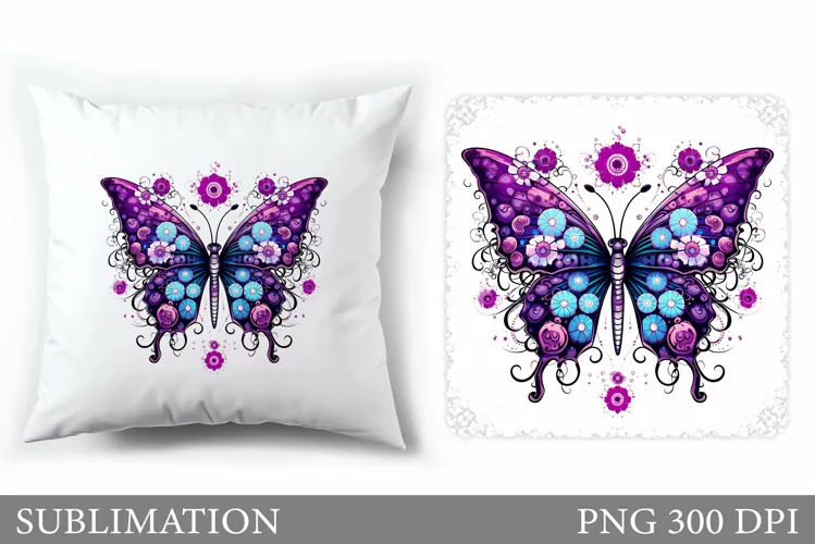 Butterfly Sublimation. Butterfly Pillow Design