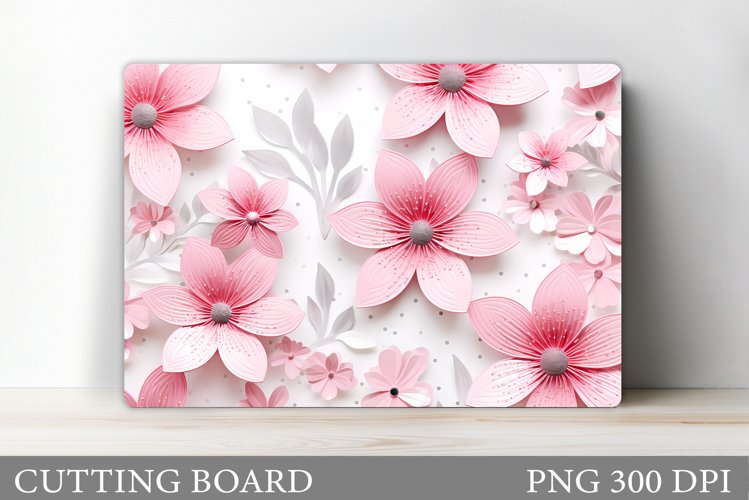 Flowers Cutting Board. Kitchen Cutting Board Sublimation example image 1