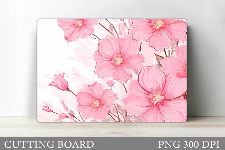 Flowers Cutting Board Design. Flowers Kitchen Cutting Board