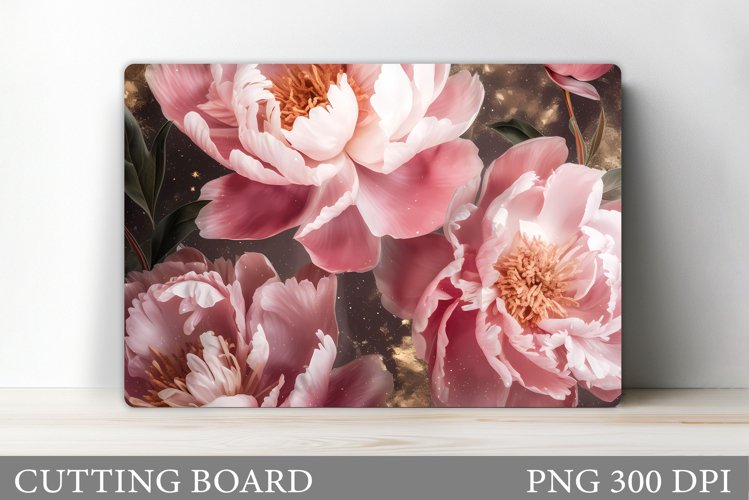 3D Flowers Cutting Board. Flowers Kitchen Cutting Board example image 1