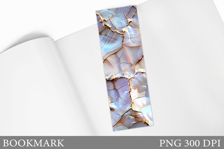 Texture Bookmark Sublimation. Seashell Bookmark Design example image 1