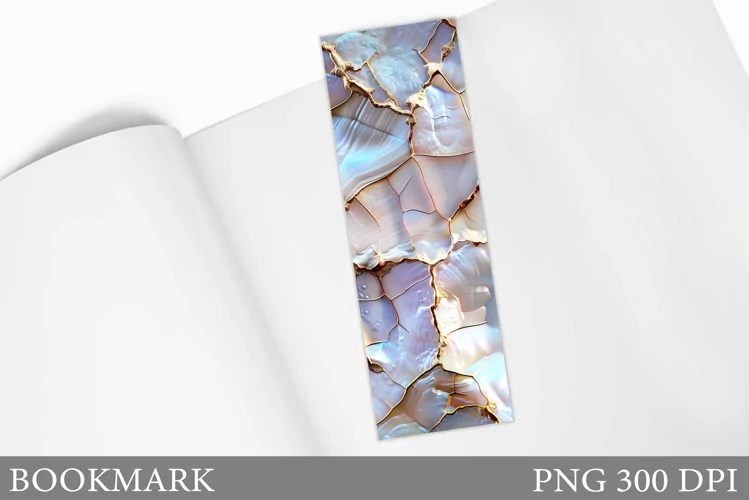 Texture Bookmark Sublimation. Seashell Bookmark Design