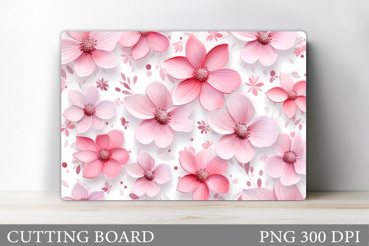 Flowers Cutting Board. Flowers Kitchen Cutting Board example image 1