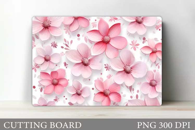 Flowers Cutting Board. Flowers Kitchen Cutting Board