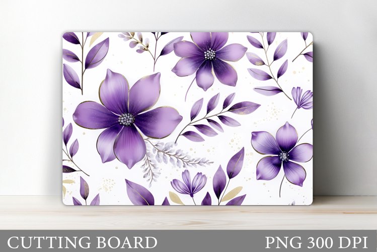Flowers Cutting Board Design. Flowers Kitchen Cutting Board example image 1