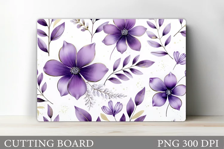 Flowers Cutting Board Design. Flowers Kitchen Cutting Board