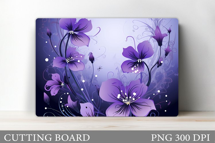 Flowers Cutting Board. Kitchen Cutting Board Sublimation example image 1
