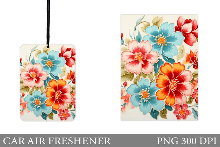 Flowers Car Air Freshener. Car Air Freshener Design example image 1