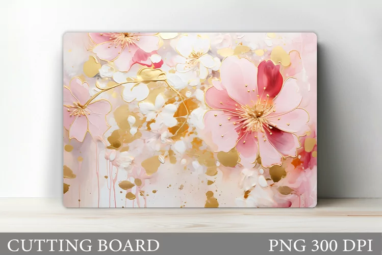 Flowers Cutting Board Design. Flowers Kitchen Cutting Board