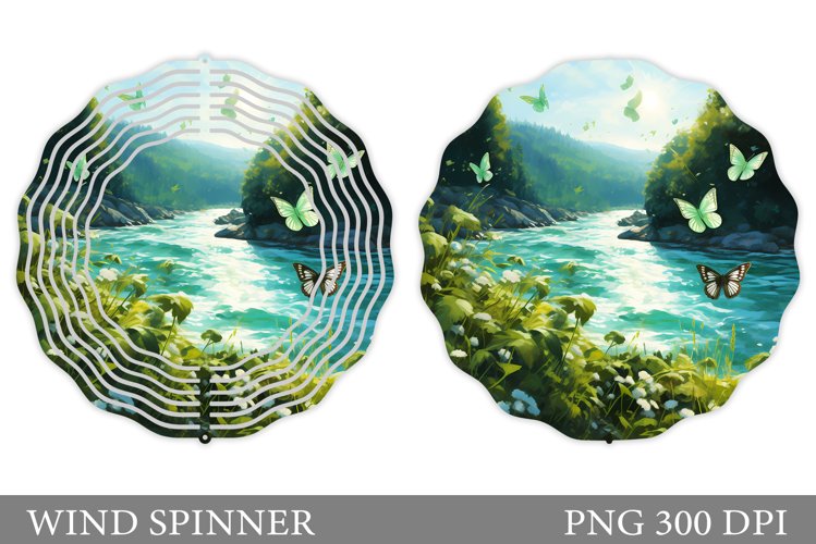 Butterflies Wind Spinner. Summer Wind Spinner Design