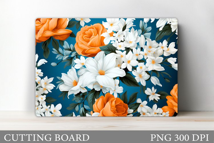 Flowers Cutting Board Design. Flowers Kitchen Cutting Board