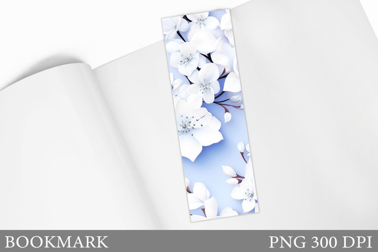Floral Bookmark Design. Flowers Bookmark Sublimation example image 1