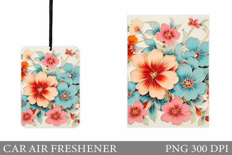 Flowers Car Air Freshener. 3D Flowers Car Air Freshener