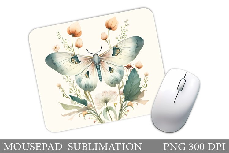 Butterfly Mouse Pad Design. Flowers Mouse Pad Sublimation