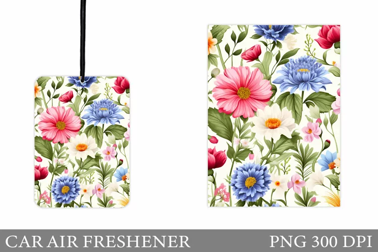 Flowers Car Air Freshener. Floral Car Air Freshener Design