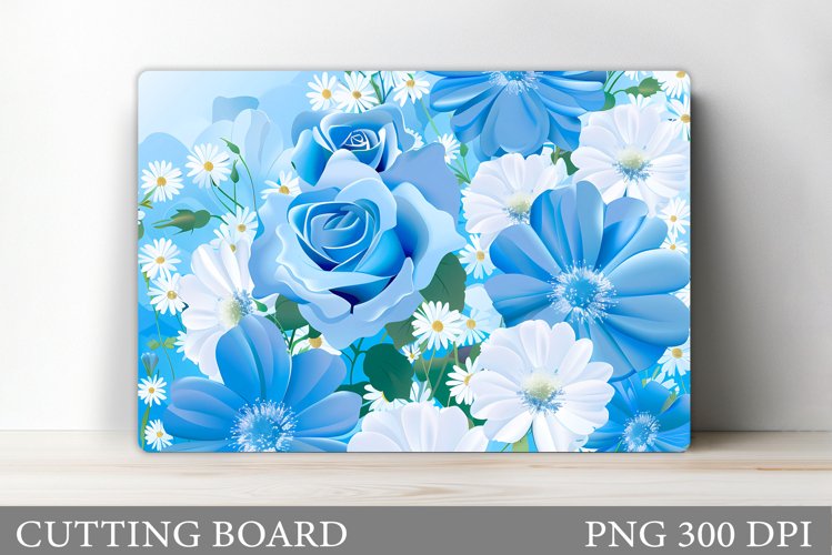 Flowers Cutting Board. Floral Cutting Board Sublimation example image 1