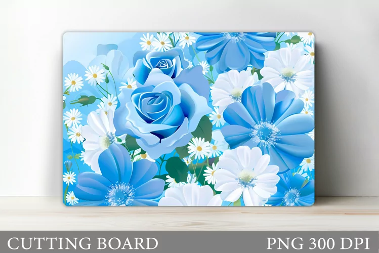 Flowers Cutting Board. Floral Cutting Board Sublimation