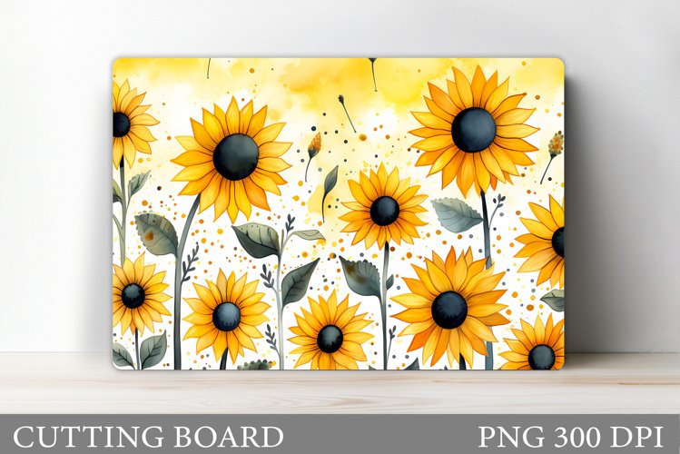 Sunflowers Cutting Board. Flowers Kitchen Cutting Board