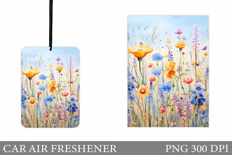 Wildflowers Car Air Freshener. Summer Car Air Freshener