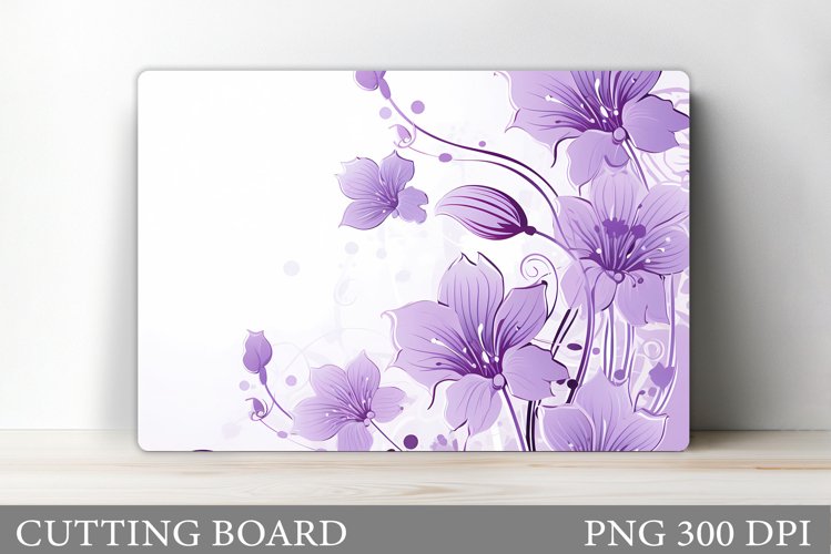 Flowers Cutting Board. Floral Cutting Board Design example image 1
