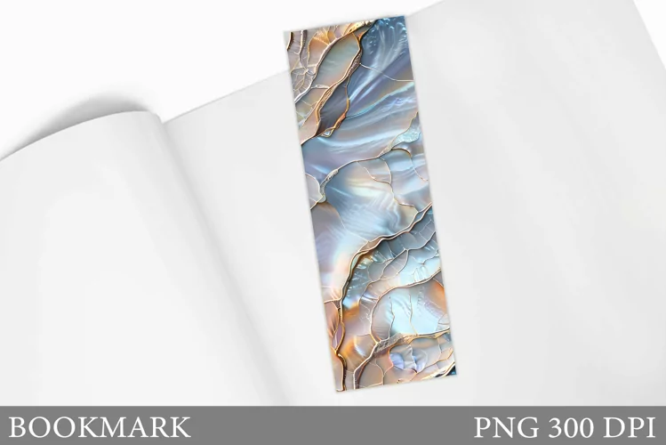 Texture Bookmark Sublimation. Seashell Bookmark Design
