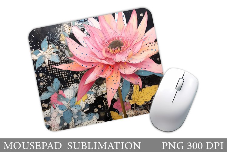 Flowers Mouse Pad. Flowers Mouse Pad Sublimation example image 1