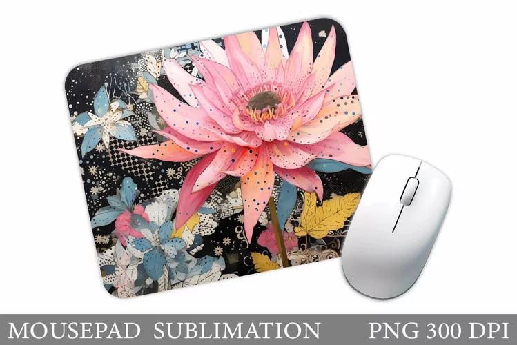 Flowers Mouse Pad. Flowers Mouse Pad Sublimation