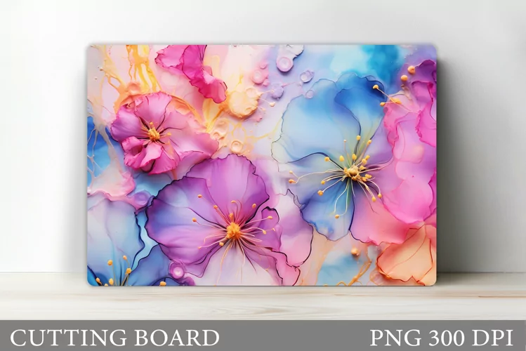 Flowers Cutting Board Design. Flowers Kitchen Cutting Board