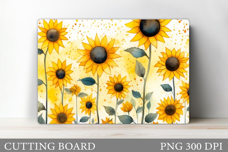 Sunflowers Cutting Board. Flowers Cutting Board Sublimation