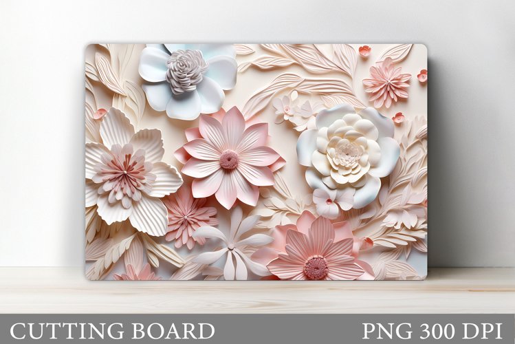 3D Flowers Cutting Board. Kitchen Cutting Board Design