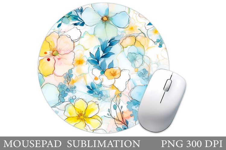 Flowers Mouse Pad Design. Flowers Mouse Pad Sublimation
