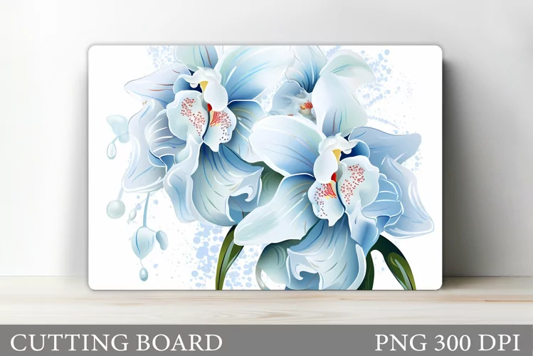 Flowers Cutting Board. Kitchen Cutting Board Sublimation