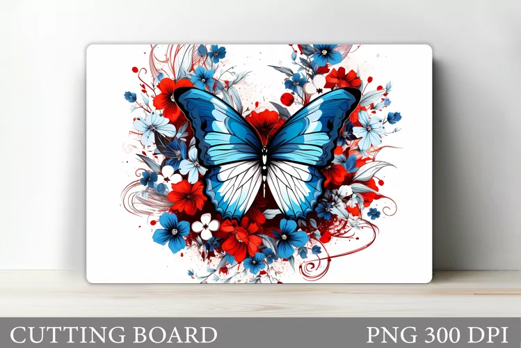 Butterfly Cutting Board. Flower Cutting Board Sublimation