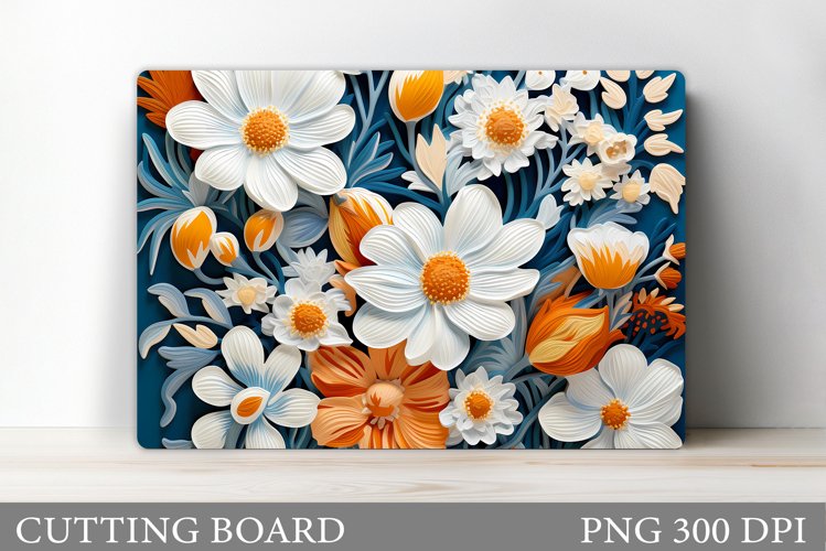 Flowers Cutting Board Design. Flowers Kitchen Cutting Board