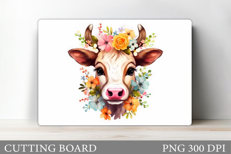 Cute Cow Cutting Board Design. Cutting Board Sublimation